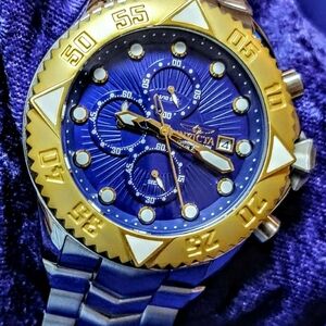 Invicta Gold and Blue Dive Watch